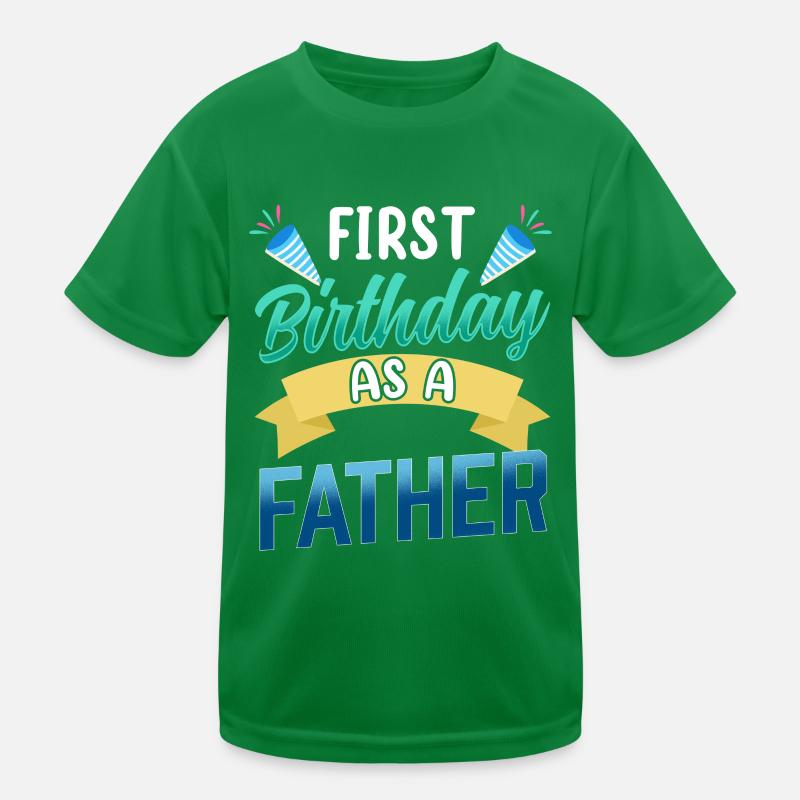 Erster Geburtstag Als Vater Papi Papa Party Kinder Funktions-T-Shirt