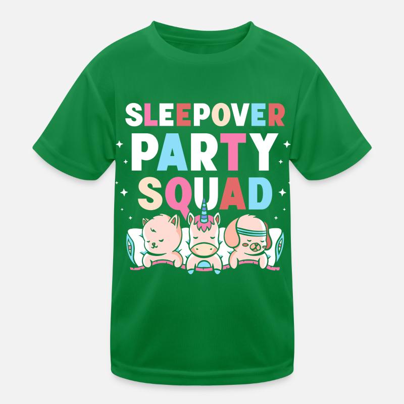 Sleepover Party Troupe Nuitée T-shirt sport Enfant