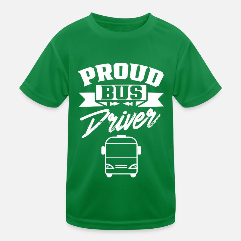Fier chauffeur de bus Autocar Bus Ride T-shirt sport Enfant