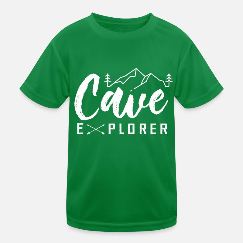 Spéléologue Cave Cave Cave Cave Randonnée T-shirt sport Enfant