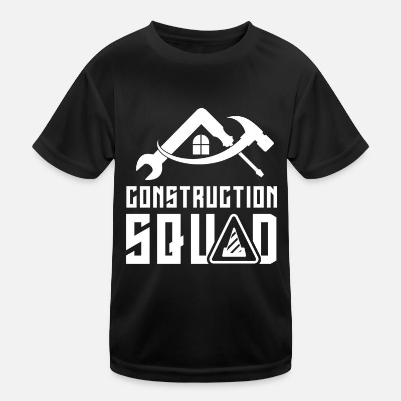 Construction team Teamwork Construction Team Construction site Construction workers Kids Functional T-Shirt