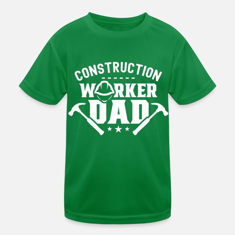 Construction worker Father Teamwork Construction Construction Site Team Kids Functional T-Shirt