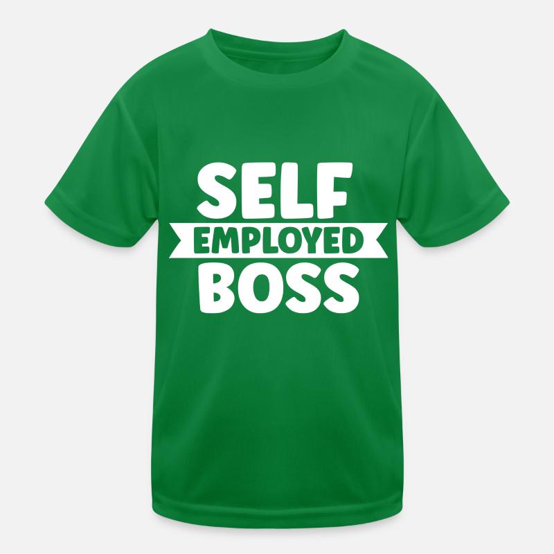 Selbständiger Chef Freelancer Selbstständig Kinder Funktions-T-Shirt