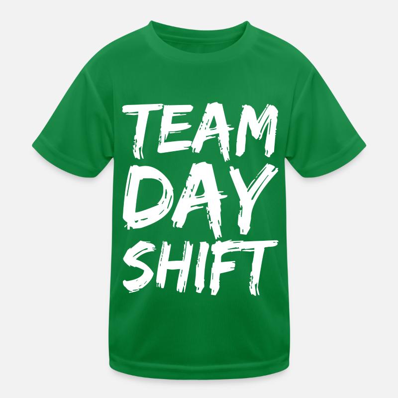 Team Tagesschicht Sprüche Schichtdienst Tagschicht Kinder Funktions-T-Shirt