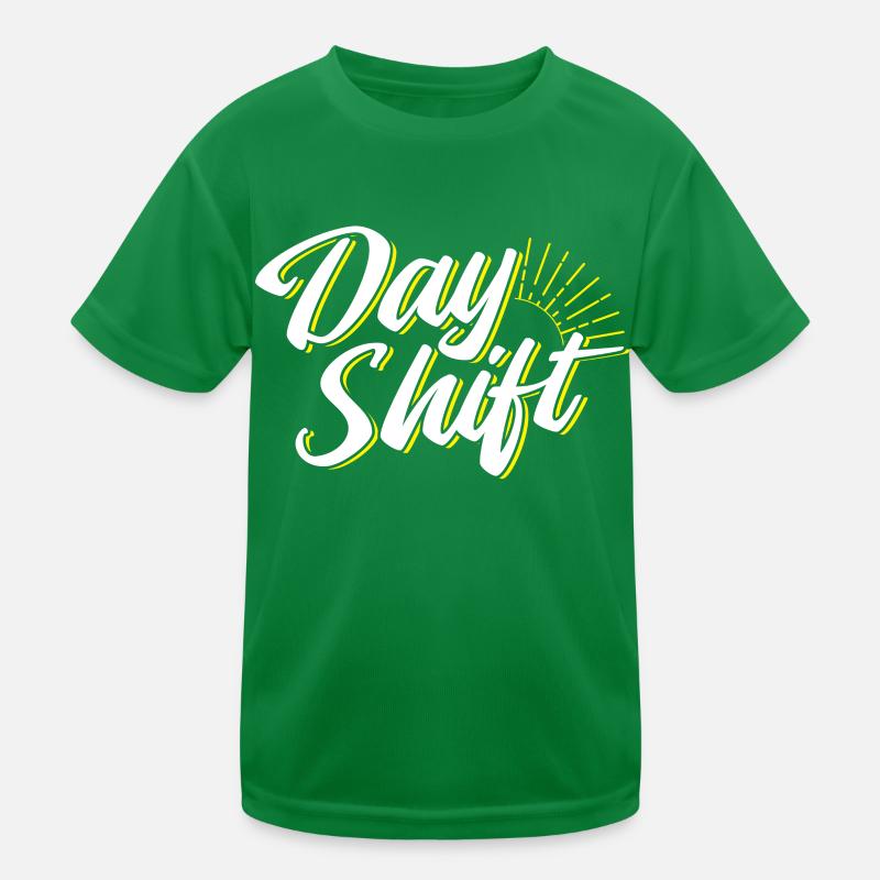 Tagschicht Schichtdienst Sprüche Schichtarbeit Kinder Funktions-T-Shirt