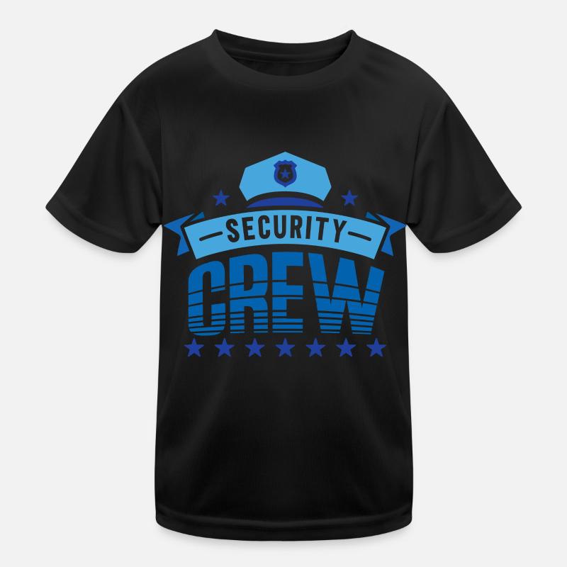 Sécurité du personnel de sécurité Videur de sécurité T-shirt sport Enfant