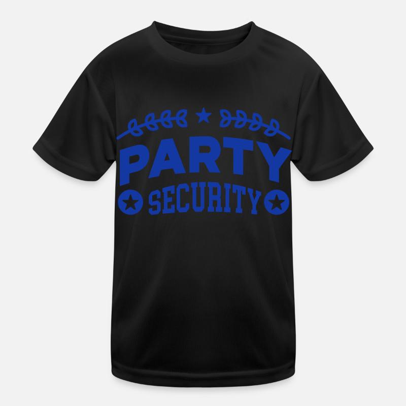 Party Security Security Security Guard Kids Functional T-Shirt