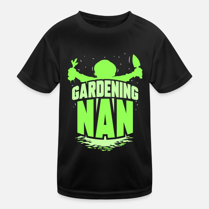 Gartenarbeit Großmutter Garten Oma Gärtnerin Kinder Funktions-T-Shirt