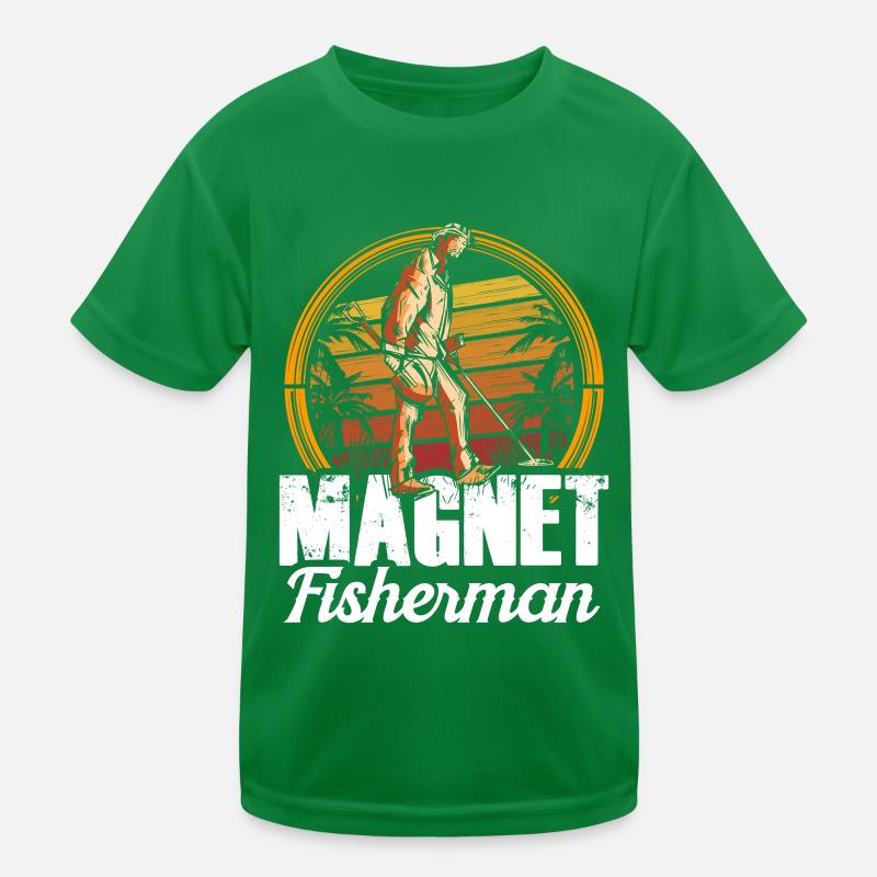 Magnet Pêcheur Aimant Pêche magnétique T-shirt sport Enfant