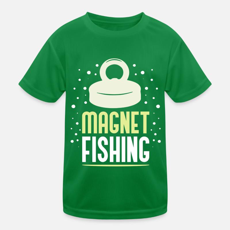 Magnetfischen Magnetfischer Magnet Kinder Funktions-T-Shirt