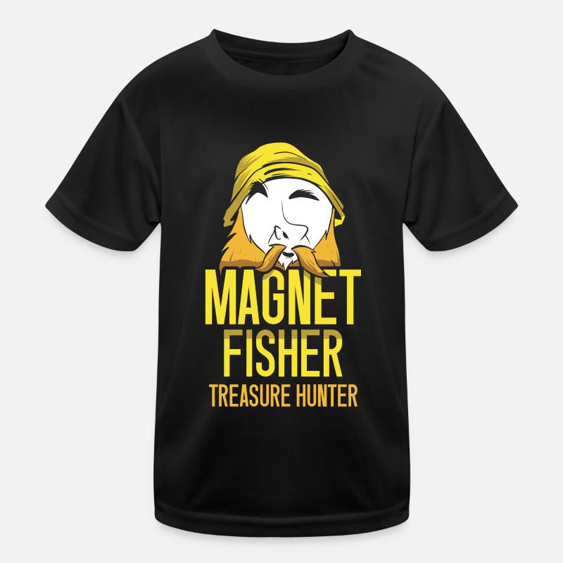 Magnetfischer Schatzsucher Magnet Magnetfischen Kinder Funktions-T-Shirt