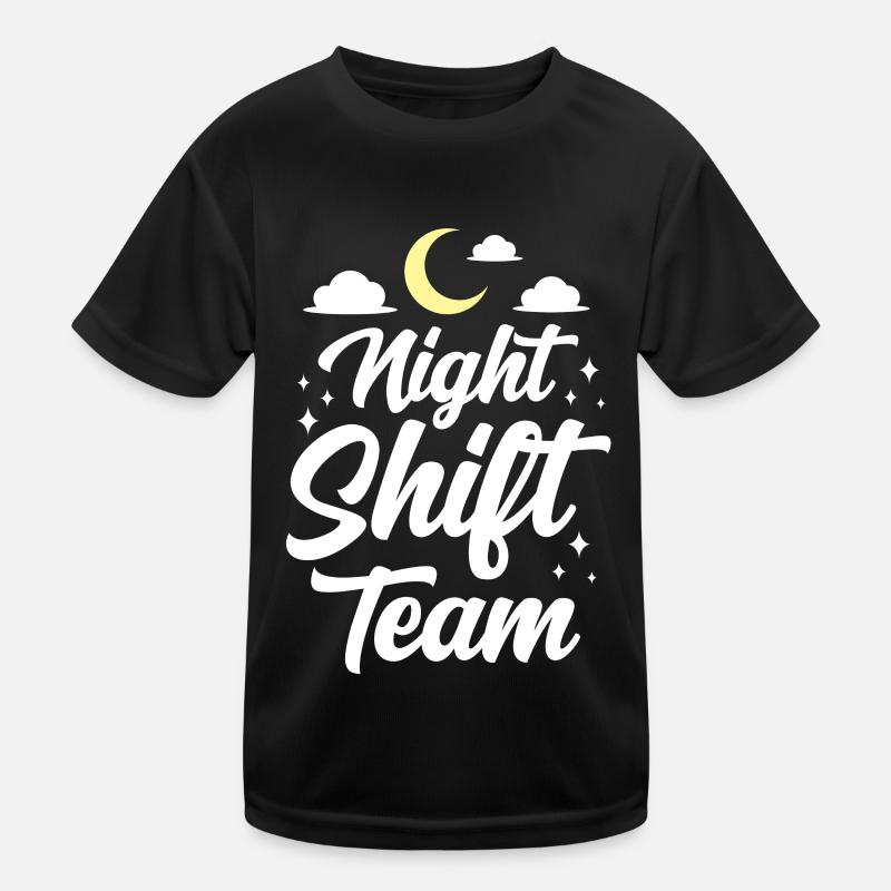 Night Shift Team Work Night Shift Colleague Kids Functional T-Shirt