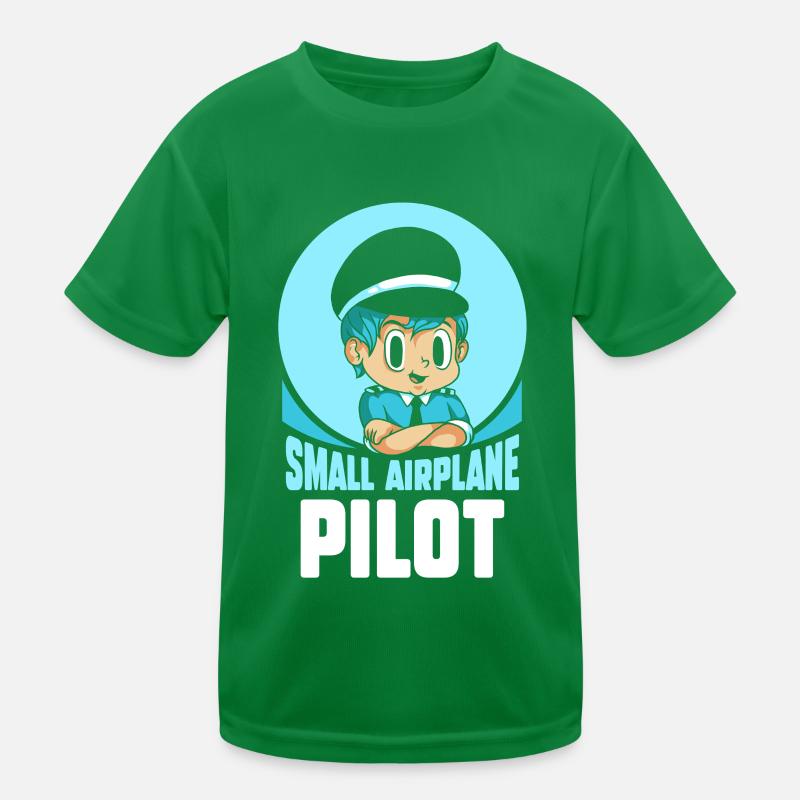 Pilot Eines Kleinflugzeugs Kleinflugzeug Jet Kinder Funktions-T-Shirt