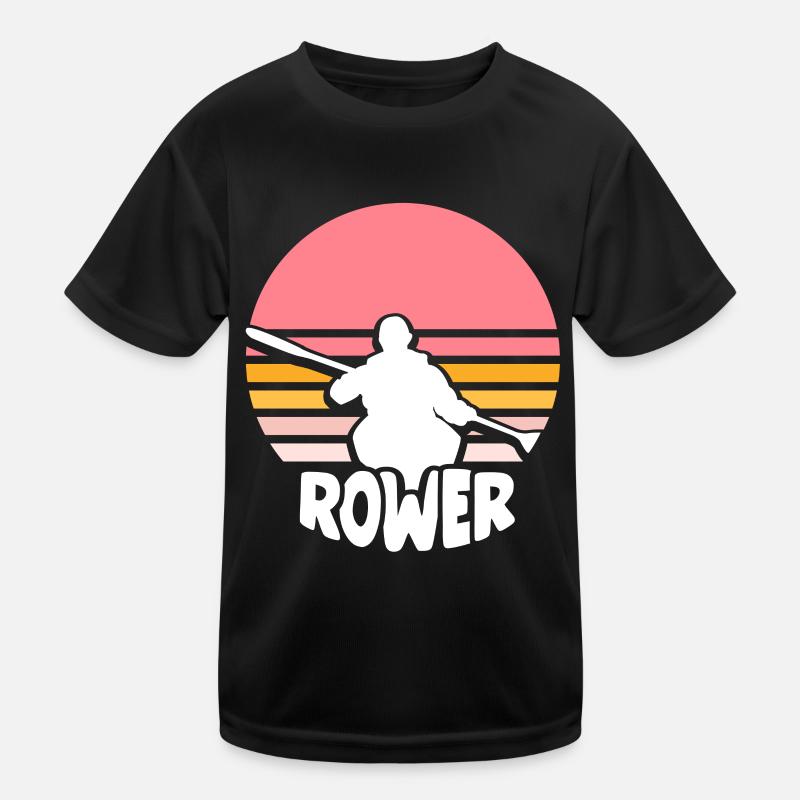Rowing Rowing Boat Rowing Rowing Rowing Kids Functional T-Shirt
