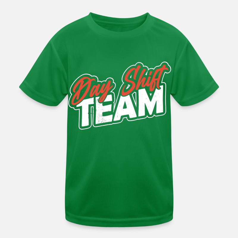 Team Der Tagesschicht Tagschicht Schichtdienst Kinder Funktions-T-Shirt