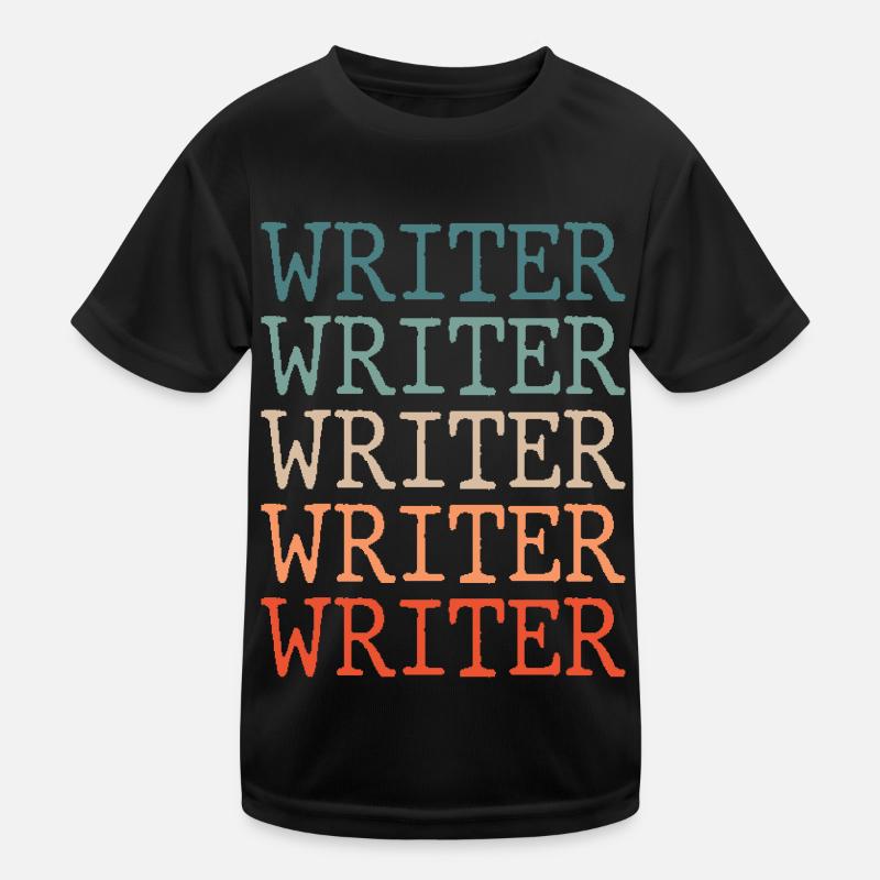 Author Writer Writer Writing Kids Functional T-Shirt