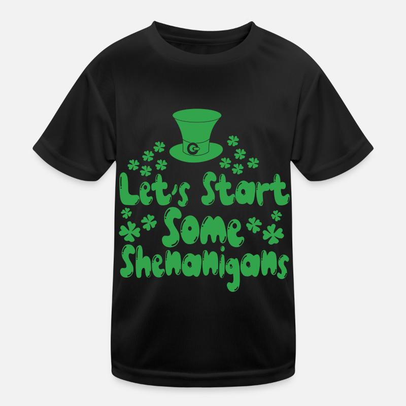Lasst Uns Ein Paar Shenanigans Machen Irland Ire Kinder Funktions-T-Shirt