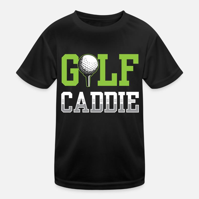 Golf Caddie Profession Golfer Golfing Kids Functional T-Shirt