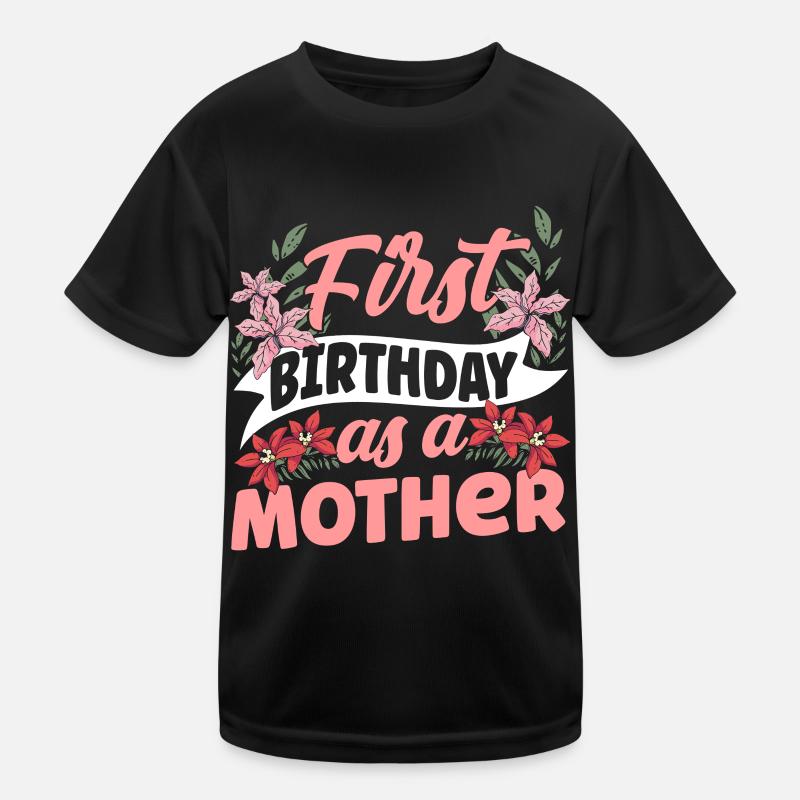 Erster Geburtstag Als Mutter Party Mami Mama Kinder Funktions-T-Shirt
