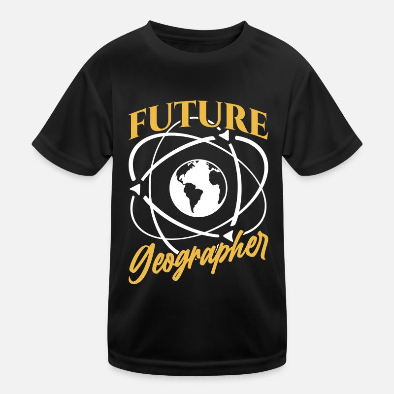 Future Geography Student Geography Kids Functional T-Shirt