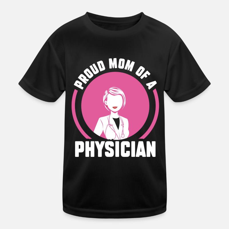 Stolze Mutter Eines Arztes Arzt Mediziner Doktor Kinder Funktions-T-Shirt