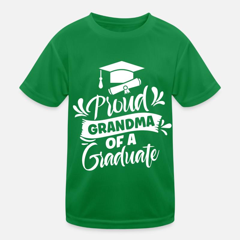 Stolze Großmutter Eines Absolventen Absolvent Kinder Funktions-T-Shirt