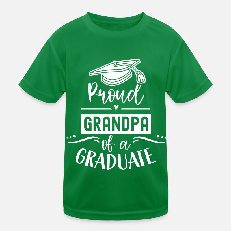 Stolzer Großvater Eines Absolventen Absolvent Kinder Funktions-T-Shirt