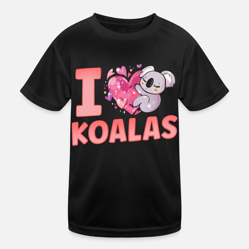 Ich Liebe Koalas Süß Koala Tier Koalabär Kinder Funktions-T-Shirt
