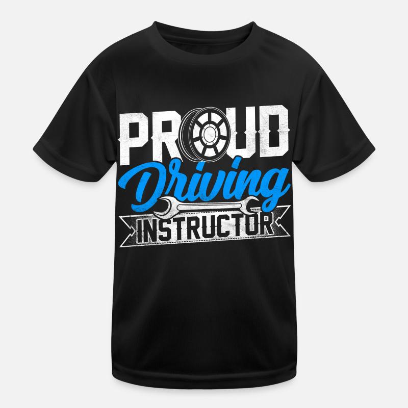 Fier instructeur de conduite École de conduite Cours de conduite Profession T-shirt sport Enfant