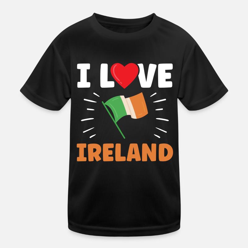 I love Ireland Irish St. Patrick's Day Kids Functional T-Shirt