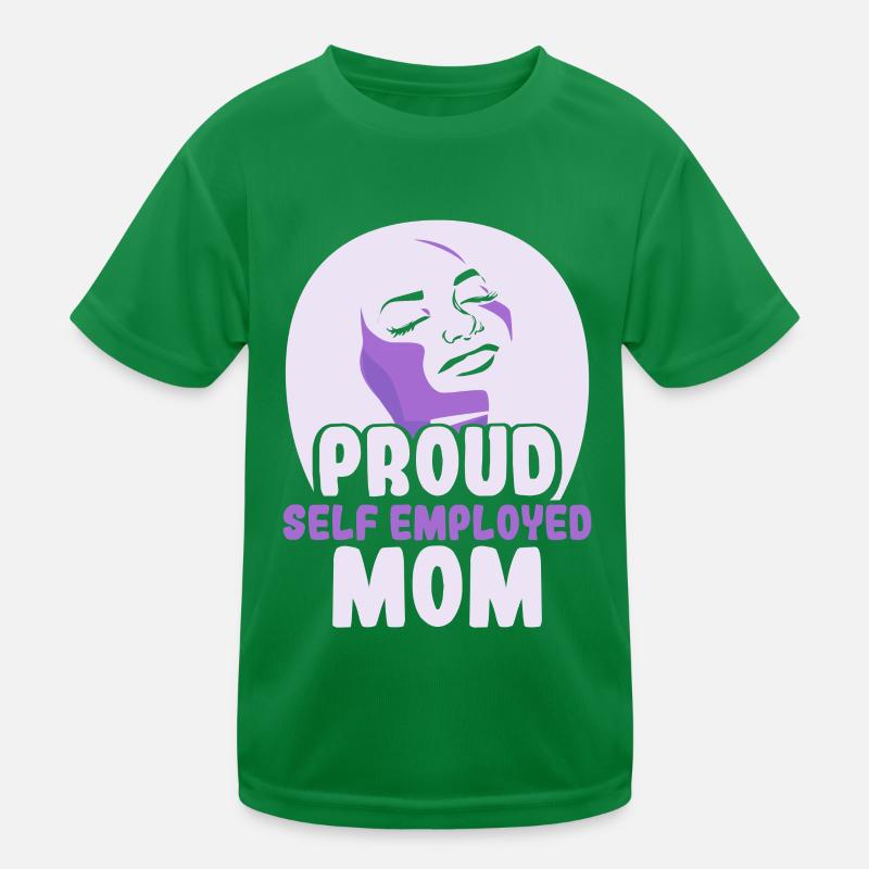 Stolze Selbständige Mutter Selbstständig Kinder Funktions-T-Shirt