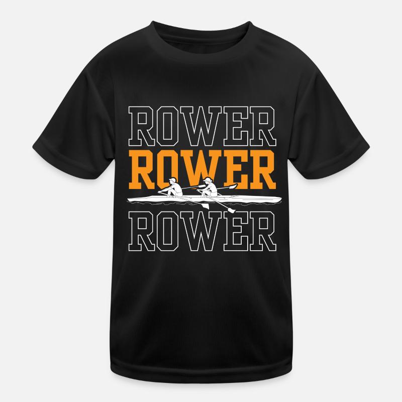 Rowing Rowing Rowing Rowing Rowing Rowing Boat Kids Functional T-Shirt