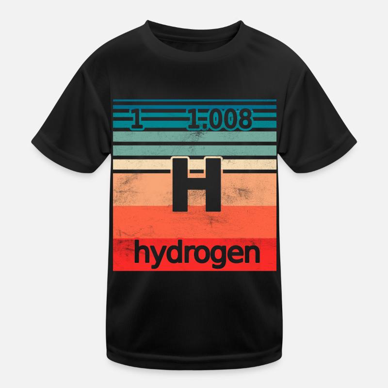Wasserstoff Hydrogen Element Energie Kinder Funktions-T-Shirt