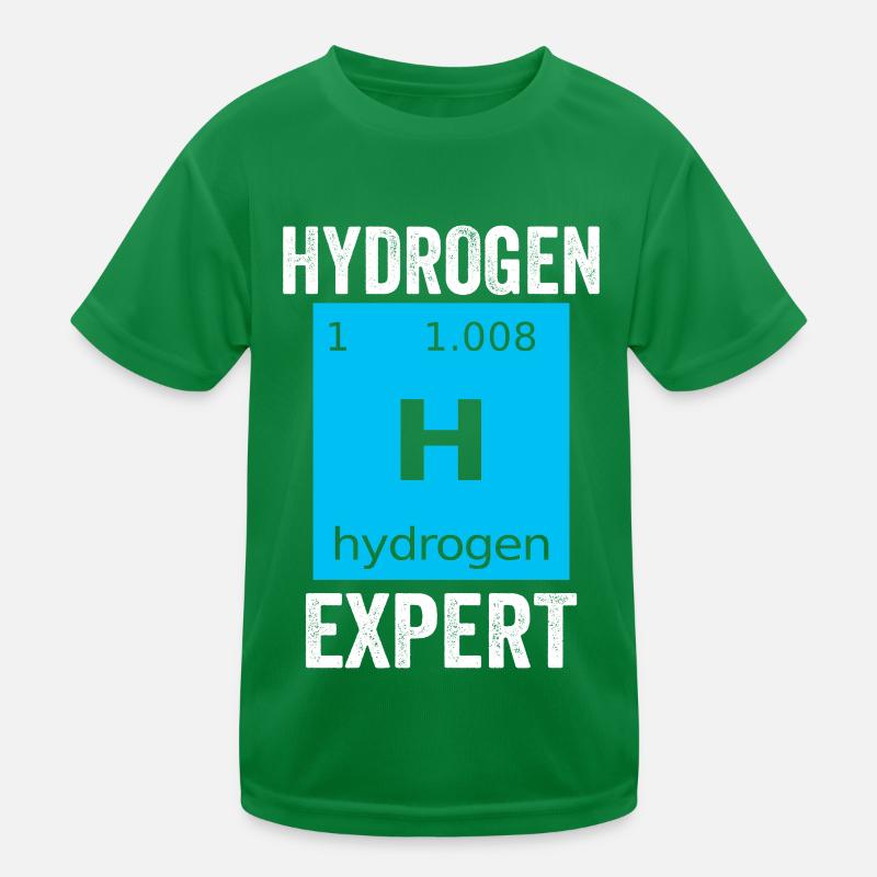 Hydrogen Expert Element Energie Wasserstoff Kinder Funktions-T-Shirt