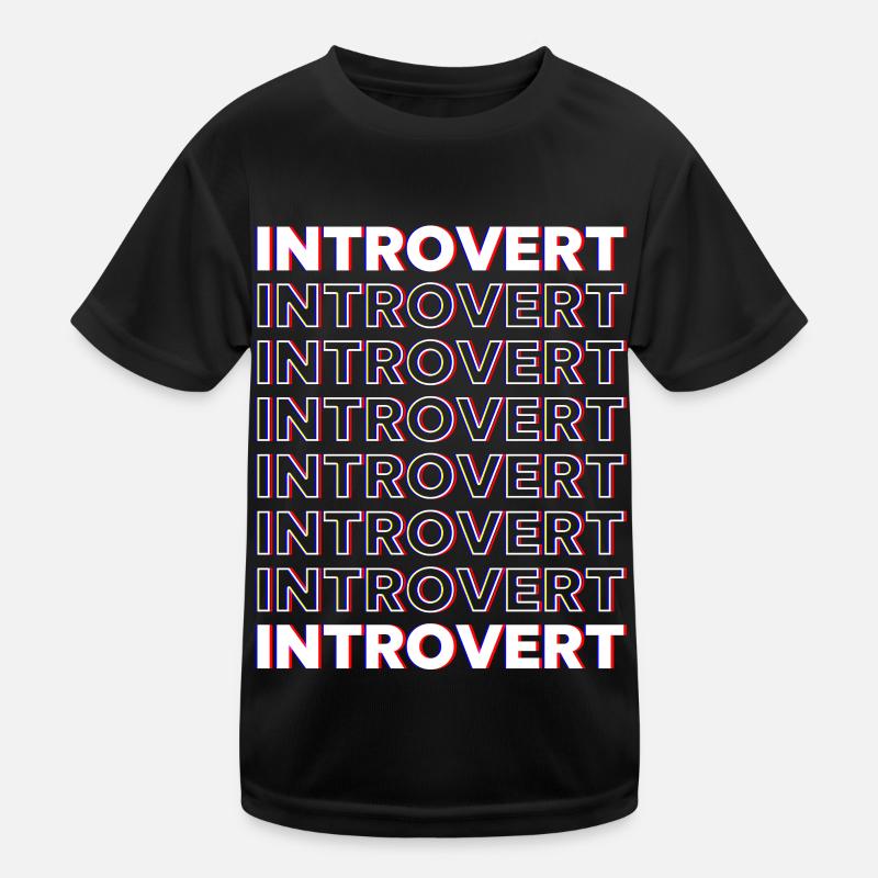 Introverted Sarcasm Introverted Shy Kids Functional T-Shirt