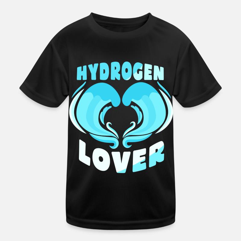 Hydrogen Lover Energy Element Hydrogen Kids Functional T-Shirt