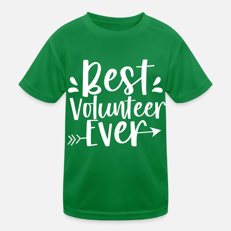 Meilleur bénévole de tous les temps Profession bénévole T-shirt sport Enfant