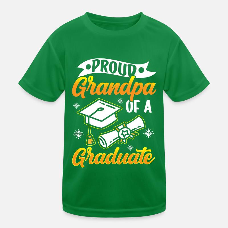 Stolzer Großvater Eines Absolventen Absolvent Kinder Funktions-T-Shirt