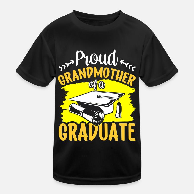Stolze Großmutter Eines Absolventen Absolvent Kinder Funktions-T-Shirt
