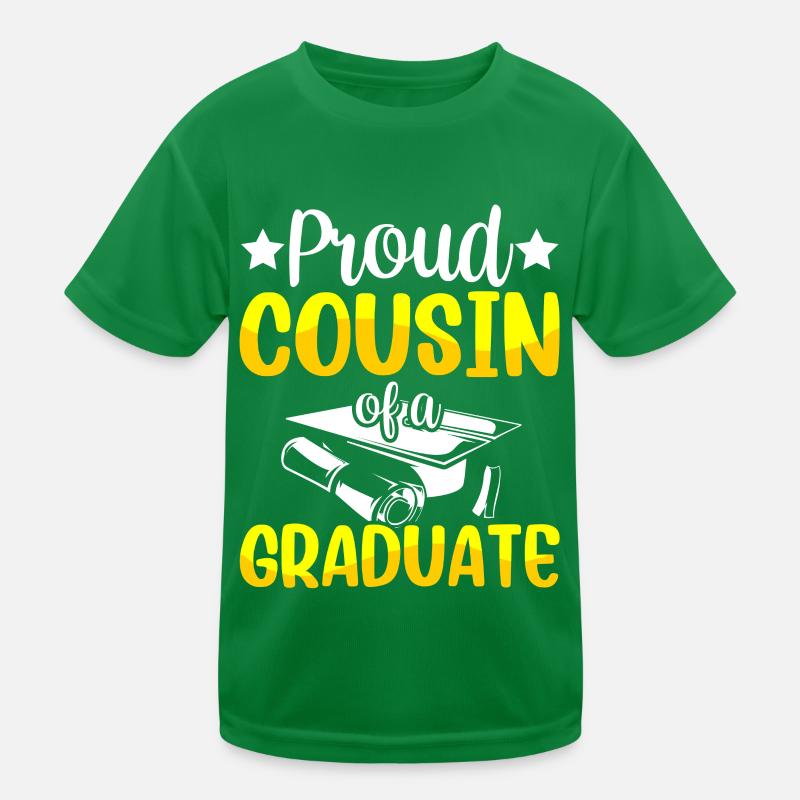 Stolzer Cousin Eines Absolventen Absolvent Kinder Funktions-T-Shirt