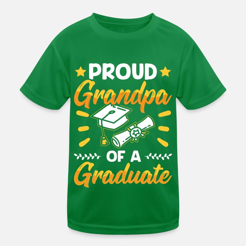 Stolzer Großvater Eines Absolventen Absolvent Kinder Funktions-T-Shirt