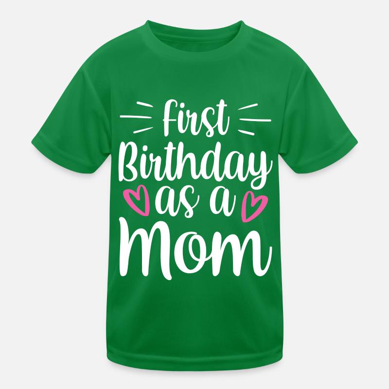 Erster Geburtstag Als Mutter Mama Party Mami Kinder Funktions-T-Shirt