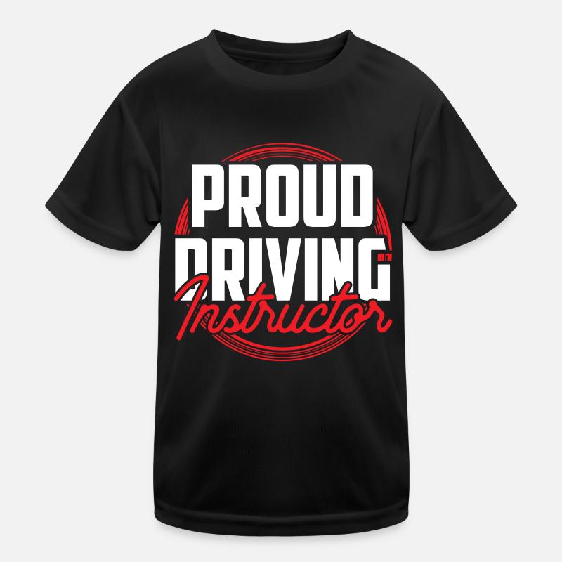 Fier instructeur de conduite Leçon de conduite Profession d’école de conduite T-shirt sport Enfant