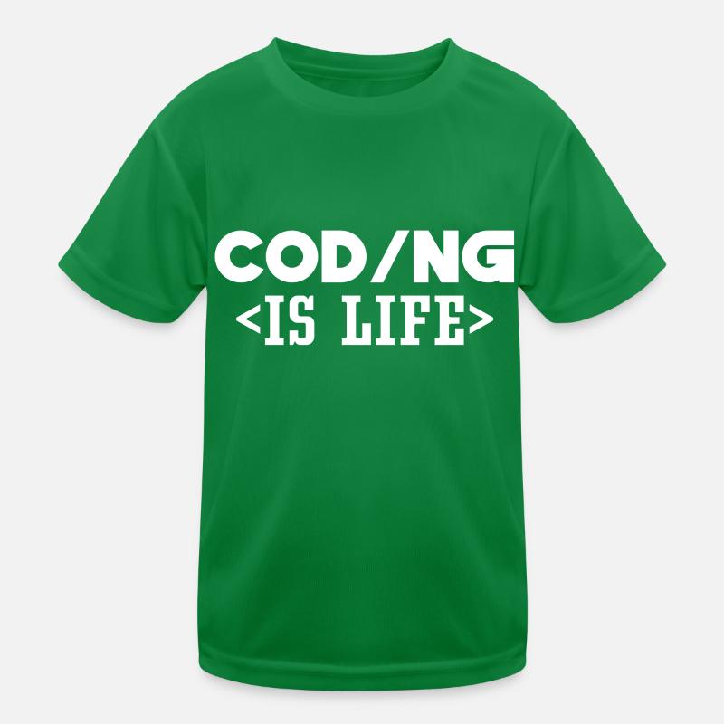 Le codage est un programmeur de code de vie Coder T-shirt sport Enfant