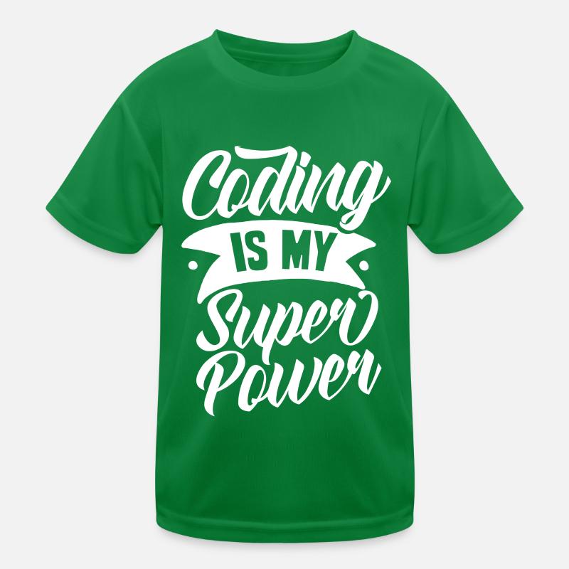 Le codage est mon programmeur de codeur super-puissant T-shirt sport Enfant