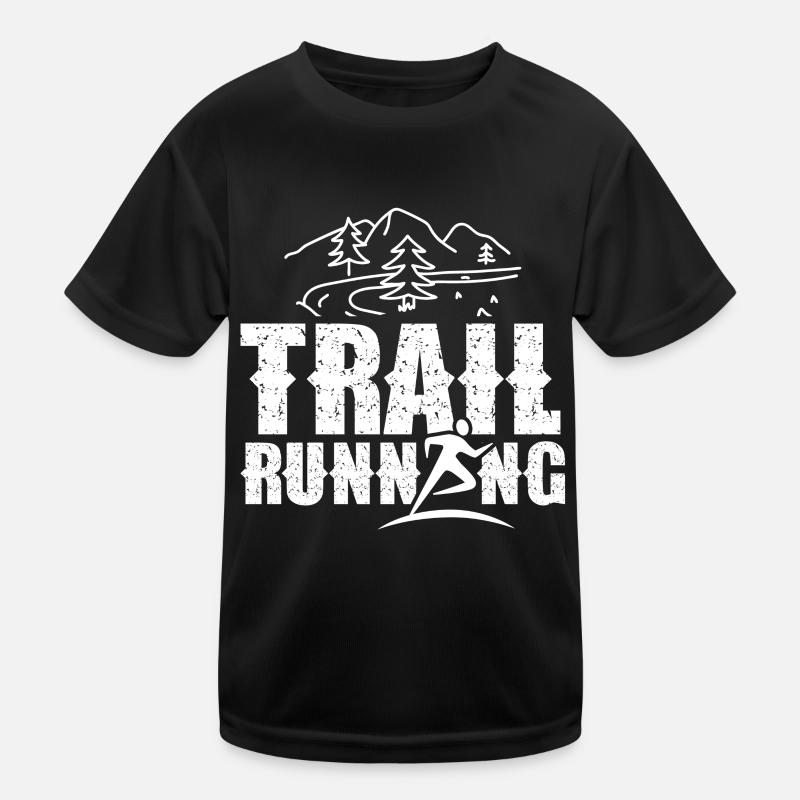 Trail Running Race Trail Running Runner Kids Functional T-Shirt