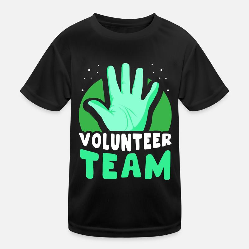 Freiwilligen Team Beruf Freiwilliger Freiwillig Kinder Funktions-T-Shirt