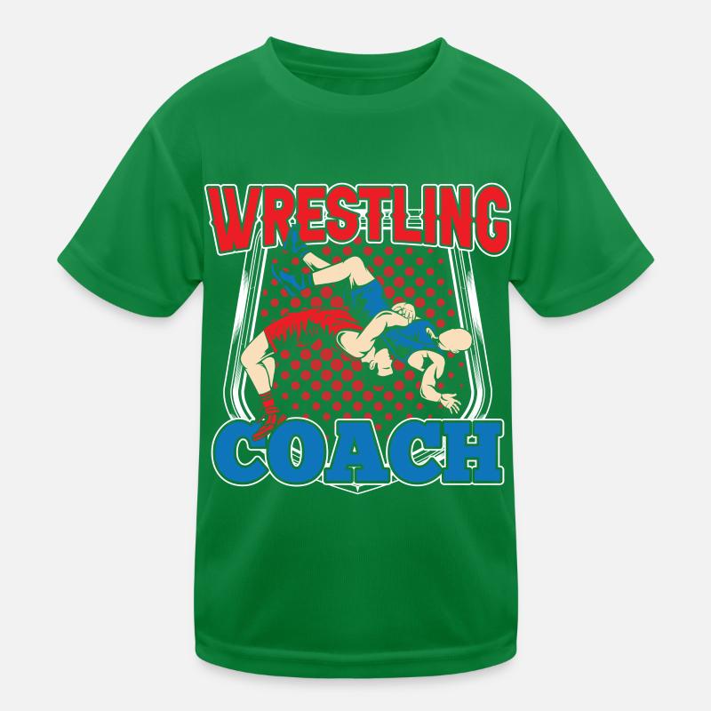 Wrestling Trainer Ringen Ringer Ringkampf Kinder Funktions-T-Shirt