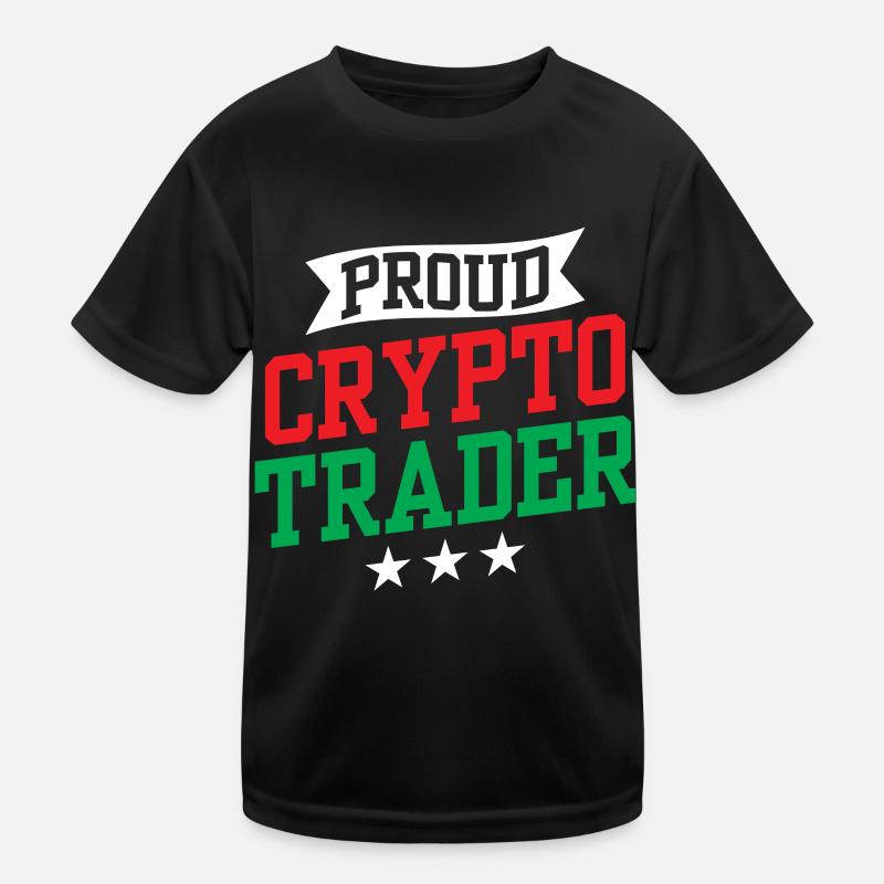 Stolzer Krypto Trader Crypto Traden Trading Kinder Funktions-T-Shirt