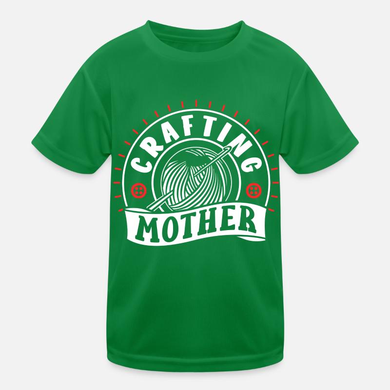 Bastelnde Mutter Basteln Mama Bastel Bastler Kinder Funktions-T-Shirt